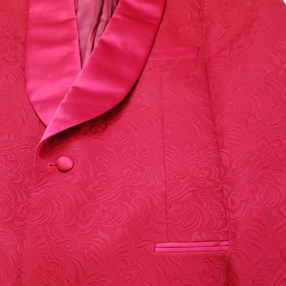 SEBASTIAN CRUZ DINNER JACKET RED PAISLEY - Picture 5 of 8